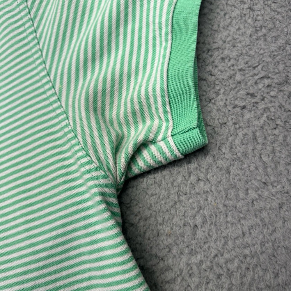 Southern Tide The Skipjack Mens Large Green Striped Polo Collared Golf Shirt - Picture 13 of 15